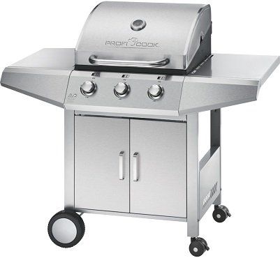 Profi Cook PC GG 1057 Edelstahl Gasgrill mit 3 Brennern nur 179€ (statt 223€)