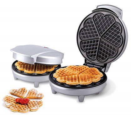 TREBS 99259 Waffeleisen in silbergrau für 18€ (statt 22€)