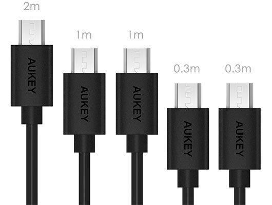 5er Pack: AUKEY CB D5 Micro USB Kabel für 5,99€   Prime
