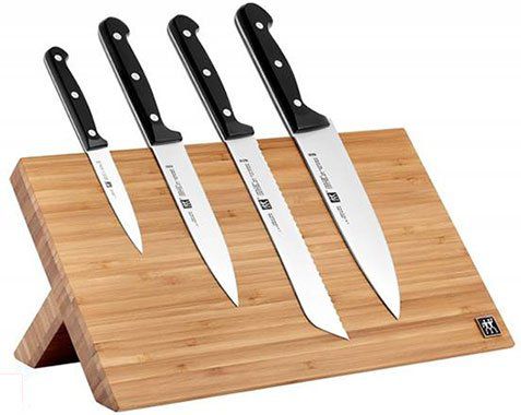 Vorbei! ZWILLING magnetischer Messerblock TWIN Chef mit 4 Messern für 79,96€ (statt 219€)