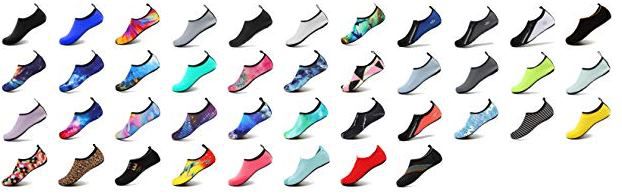 Unisex VIFUUR Strand /Badeschuhe in 41 Designs für je 6,83€ bis 7,33€ – Prime