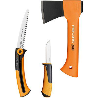 3tlg Fiskars X5 Camping Set für 34,24€ (statt 65€)