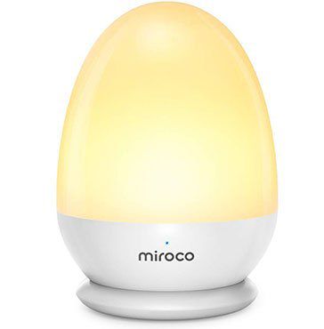 Miroco MI CL001 Nachtlicht mit Akku, Touch & bis zu 200h Betriebszeit für 11,49€ (statt 23€)