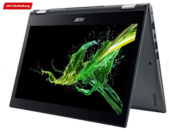 ACER Spin 5 + Active Pen 13.3 Toll FullHD Convertible für 639€ (statt 869€)