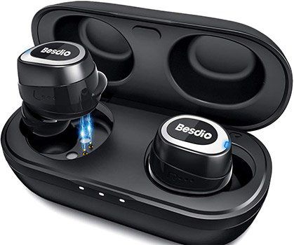 BesDio BE EH002 TWS Bluetooth 5.0 Kopfhörer mit 30h Spielzeit inkl. Ladebox für 11,99€ (statt 30€)