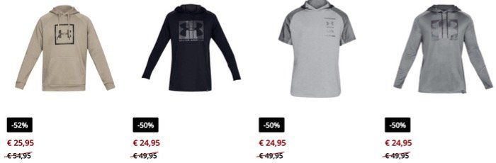 Under Armour Sale bei Geomix ohne Versandkosten z.B. Sweatjacke für 25,95€