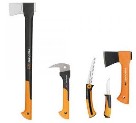 Fiskars Spaltaxt & Camping Set 5 teilig für 84,24€ (statt 130€)