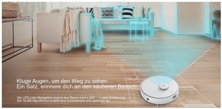 360 S5 Saugroboter mit 2.000Pa Saugstärke + App Steuerung für 164,99€ (statt 190€)   aus PL