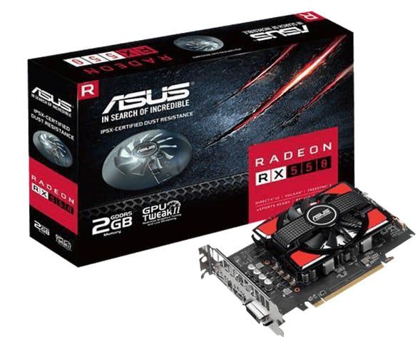 ASUS Radeon RX550 Grafikkkarte mit 2GB für 87€ (statt 127€)