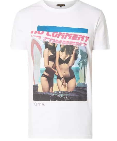 REVIEW T Shirt mit Beach Print für 3,99€   nur XS, S, M