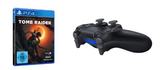 Shadow of the Tomb Raider + PS4 Wireless Dualshock Controller nur 52€ (statt 65€)