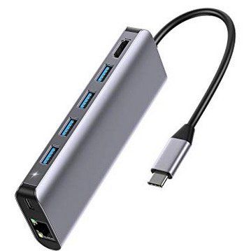 Rozeda USB C 7in1 Hub mit  Gigabit Ehternet, HDMI, USB 3.0 und mehr für 29,99€ (statt 50€)