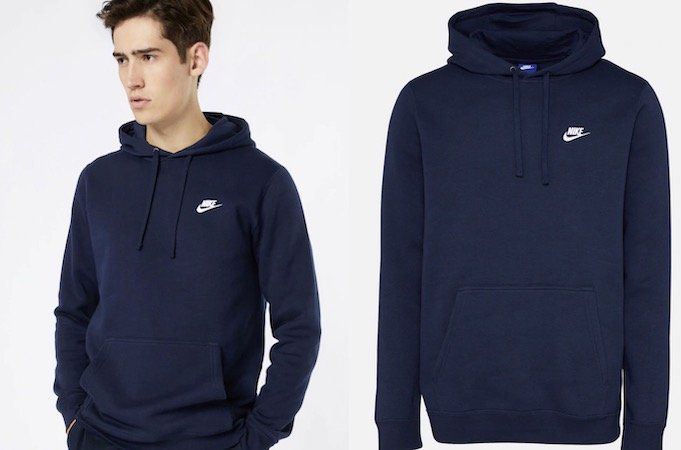 Nike Sweatshirt Po FLC Club in Dunkelblau für 29,67€ (statt 40€)