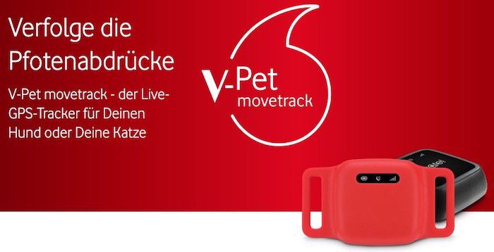 V Pet Movetrack Echtzeit GPS Tracker für 79€ + 50€ Cashback inkl. V Sim für 1,99€ mtl.