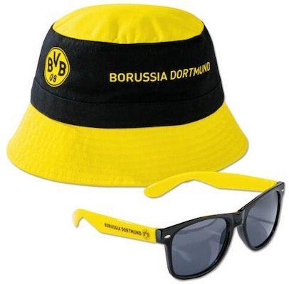 BVB Fan Set mit Fischerhut und Sonnenbrille für 9,99€