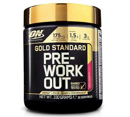 Vorbei! 330g Optimum Nutrition Gold Standard Pre Workout Pinke Limonade ab 12,71€ (statt 25€)