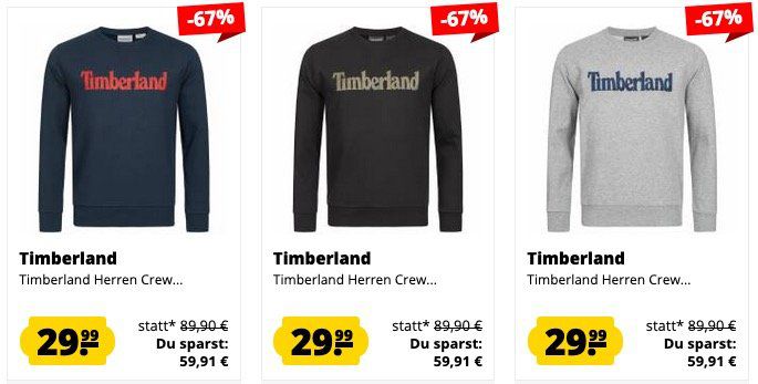 Timberland Sale bei SportSpar z.B. Timberland Sweatshirt aus Timberland Sale bei SportSpar z.B. Timberland Sweatshirt aus