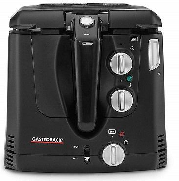 Gastroback 42580 Vita Spin Fritteuse mit 2000 Watt in Schwarz für 95,90€ (statt 117€)