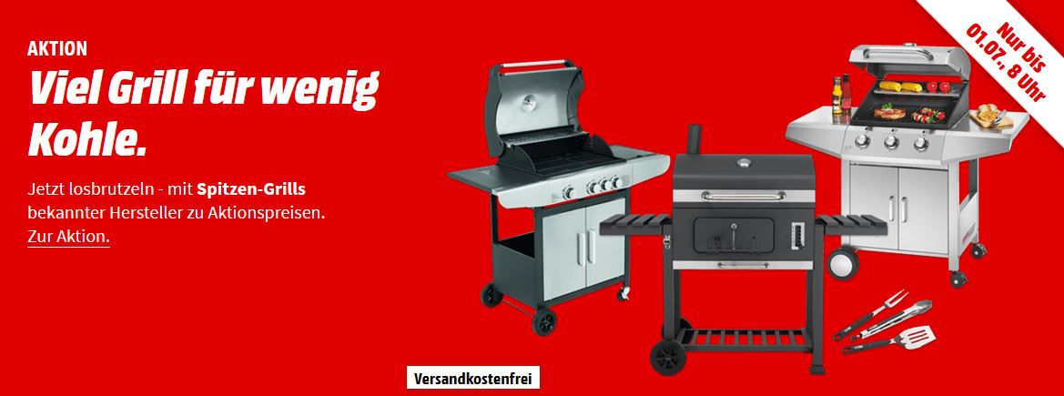 Media Markt Grill Aktion: z.B. GRILLCHEF Grillbesteck für 10€ (statt 14€)