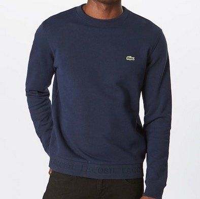 Lacoste Sweatshirt in Marineblau (100% Baumwolle) für 59,42€ (statt 83€)