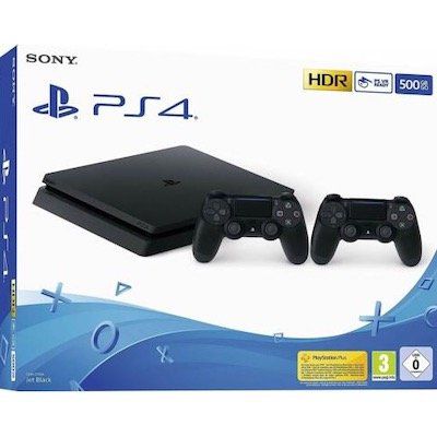 PlayStation 4 Slim 500GB inkl. 2x Controller für 233,91€ (statt 289€)