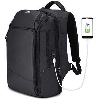 Rucksack 26L Wasserdicht mit 15,6” Notebook Fach und USB Ladeanschluss für 28,35€