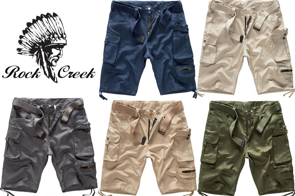 Rock Creek H 171 Herren Cargoshorts mit Gürtel für 19,90€ (statt 30€)