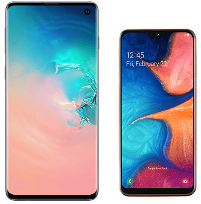 Samsung Galaxy S10 mit 128 GB + Samsung Galaxy A20e mit 32 GB für 699,99€ (statt 735€)