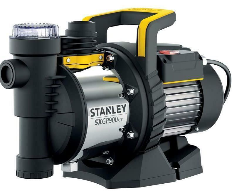 Stanley SXGP900 Edelstahl Gartenpumpe 900 W 3.600 l/h 4,2 bar mit Filter für 69,90€ (statt 97€)