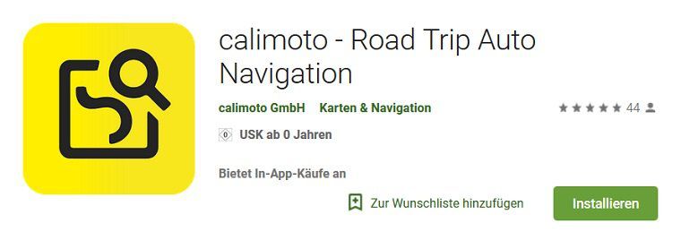 Android: calimoto   Road Trip Auto Navigation kostenlos (statt 40€)