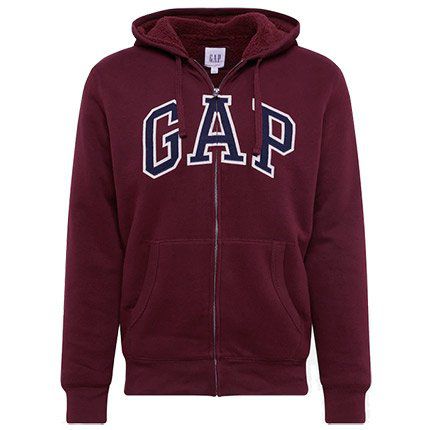 GAP Sweatjacke in Weinrot für 26,96€ (statt ~50€)