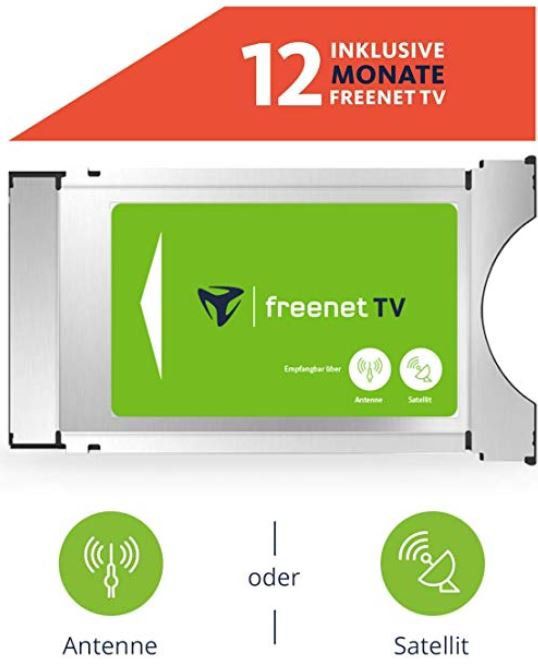 freenet TV CI+ TV Modul DVB T2 HD inkl. 12 Monate TV für 73,99€ (statt 89€)