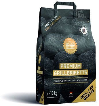 Die Kohle Manufaktur Premium Grillbriketts im 10 kg Sack für 17€ (statt 22€)