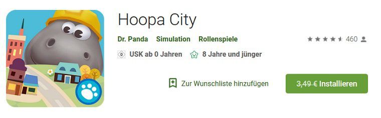 Android/iOS: Dr. Panda Hoopa City kostenlos (statt 3,49€)