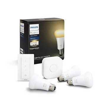 Philips Hue White Ambiance Starter Set (3x E27 Lampen, Dimmer, inkl. Bridge) für 86,78€ (statt 101€)