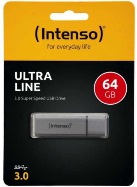 Intenso Ultra Line   64GB USB 3.0 Speicherstick für 8,49€ (statt 14€)