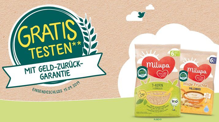 Geld zurück: Milupa Breis gratis probieren