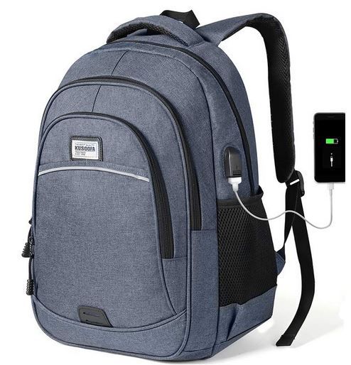 KUSOOFA Business Rucksack max. 15,6 Zoll Notebook mit USB Ladeanschluss ab 19,59€ (statt 28€)