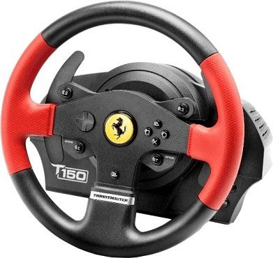 Thrustmaster T150 Ferrari Edition Lenkrad inkl. 2 Pedalset (PS4, PC) ab 109€ (statt 150€)