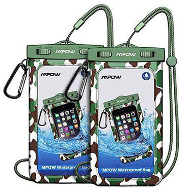 Doppelpack: IPX8 wasserdichte Handyhülle für bis zu 6 Zoll für 4,69€   Prime