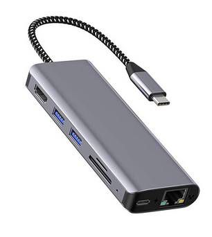 7in1 USB C Hub mit HDMI, Gigabit LAN, USB 3.0 Ports, Kartenleser etc für 35,99€ (statt 60€)