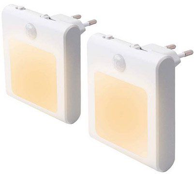 2x LED Nachtlicht für Steckdose mit Bewegungsmelder für 10,39€ (statt 16€)   Prime