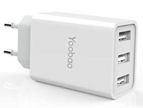 Yoobao YB723   3 Port USB Ladegerät für 7,99€   Prime