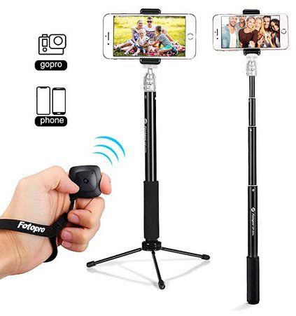 Fotopro 4G MS   2in1 SelfieStick mit Fernauslöser für 9,85€   Prime