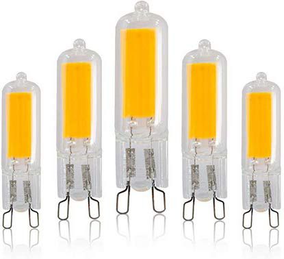 5er Pack: G9 LED Lampen in versch. Ausführungen ab 8,39€