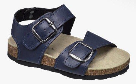 Bobbie Shows Jungen Sandale (25 30) mit Kork Sohle für 14,90€