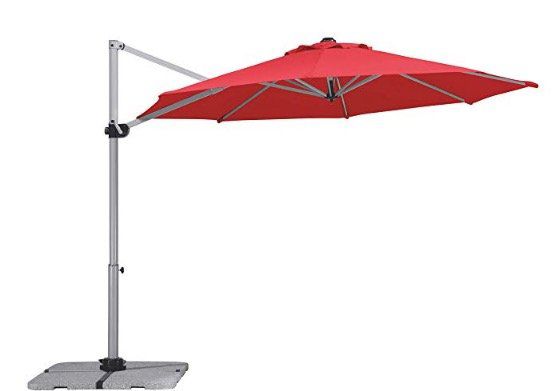 Schneider Ampel Sonnenschirm Samos in Rot und 300cm Durchmesser (Gestell Aluminium/Stahl) für 209€