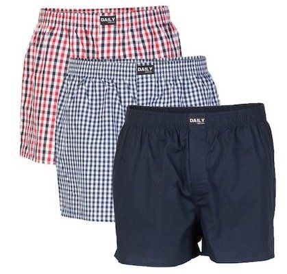 6er Pack Da!ly Herren Webboxer Boxershorts bis 5XL für 26,99€ (statt 40€)