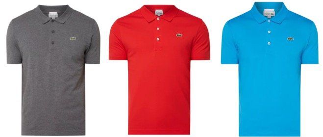 Lacoste Slim Fit Poloshirt mit Logo Badge in vielen Farben und Restgrößen für 41,99€ (statt 60€)