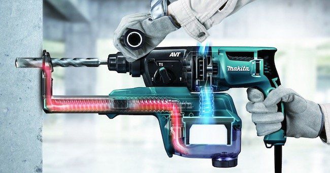 Makita HR2650J SDS Plus Bohrhammer mit Absaugung und Hepafilter für 185,90€ (statt 204€)